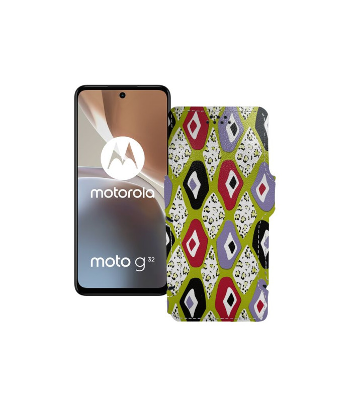 Чохол-книжка з екошкіри для телефону Motorola Moto G32