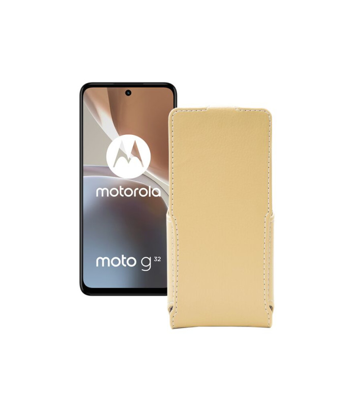 Чохол-флип з екошкіри для телефону Motorola Moto G32