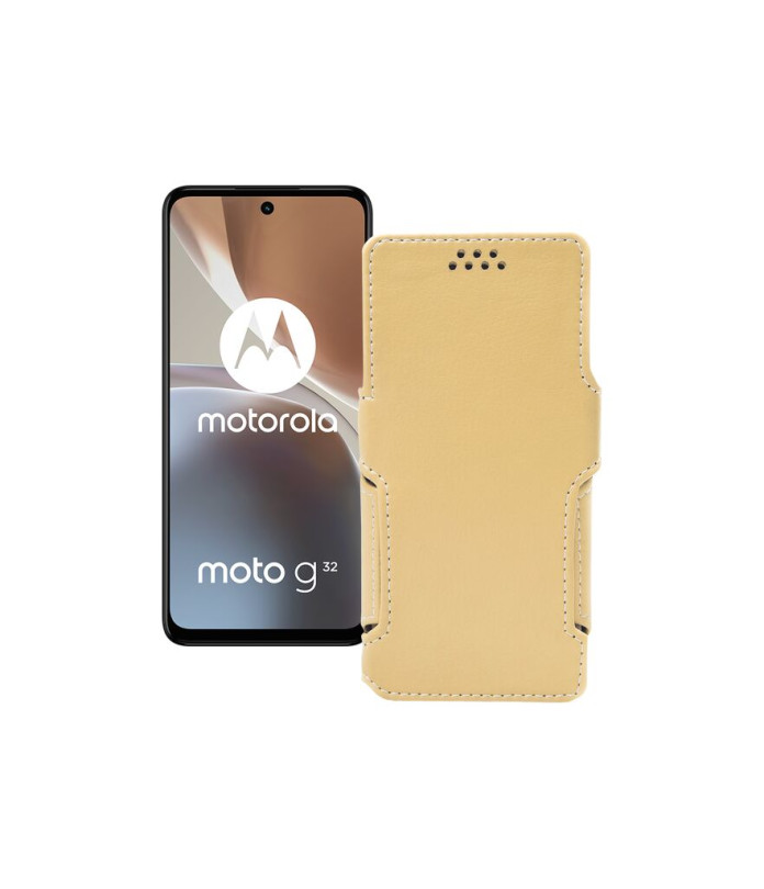 Чохол-книжка з екошкіри для телефону Motorola Moto G32