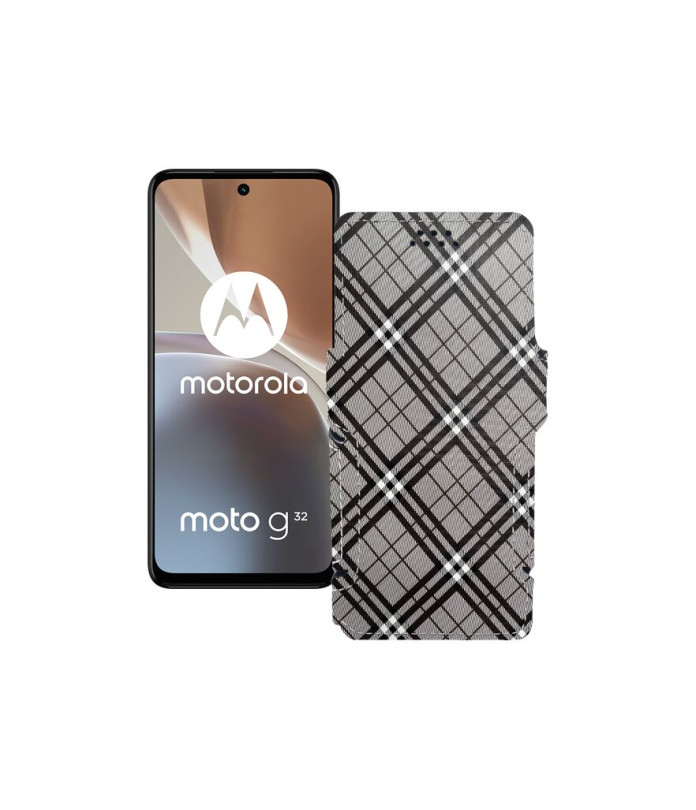 Чохол-книжка з екошкіри для телефону Motorola Moto G32