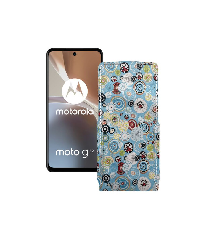 Чохол-флип з екошкіри для телефону Motorola Moto G32