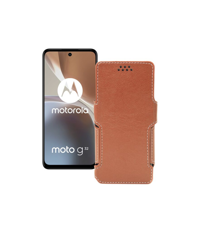 Чохол-книжка з екошкіри для телефону Motorola Moto G32