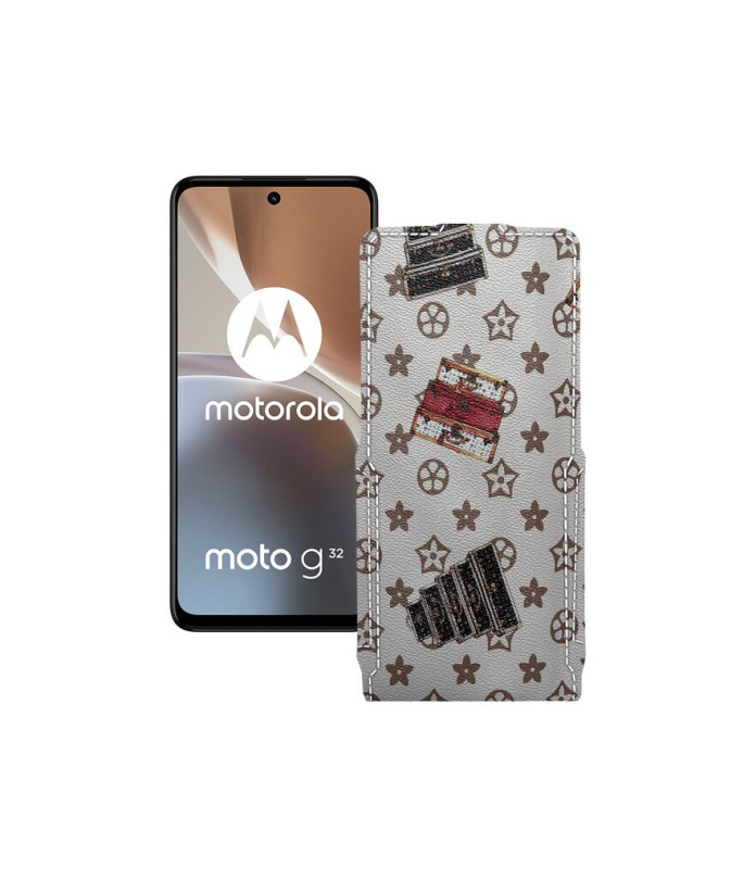 Чохол-флип з екошкіри для телефону Motorola Moto G32