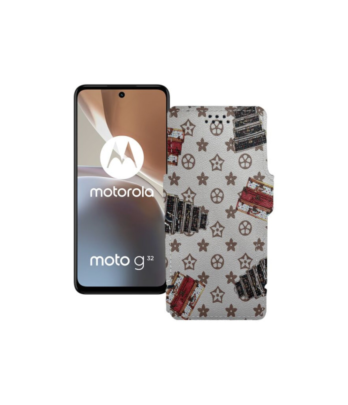 Чохол-книжка з екошкіри для телефону Motorola Moto G32