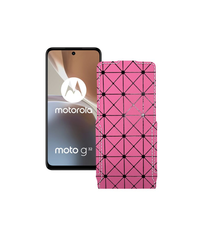 Чохол-флип з екошкіри для телефону Motorola Moto G32