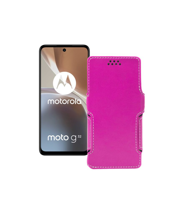 Чохол-книжка з екошкіри для телефону Motorola Moto G32