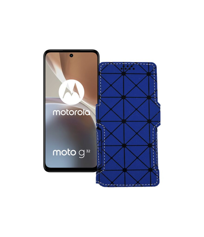 Чохол-книжка з екошкіри для телефону Motorola Moto G32