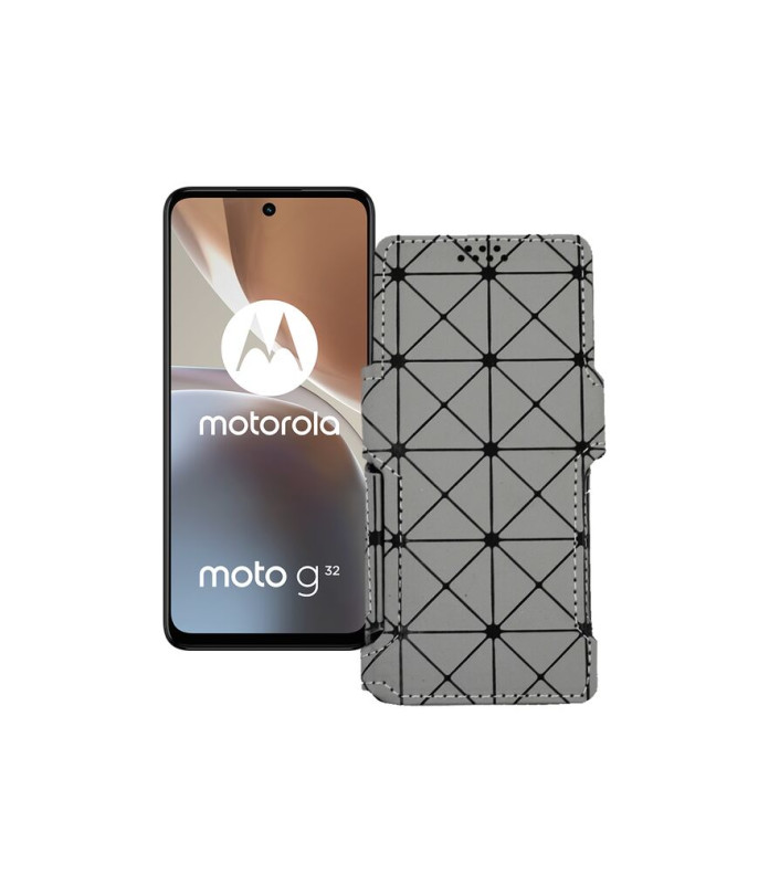 Чохол-книжка з екошкіри для телефону Motorola Moto G32