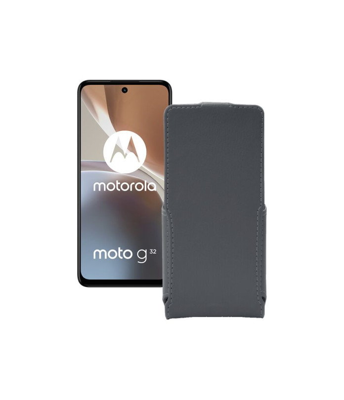 Чохол-флип з екошкіри для телефону Motorola Moto G32