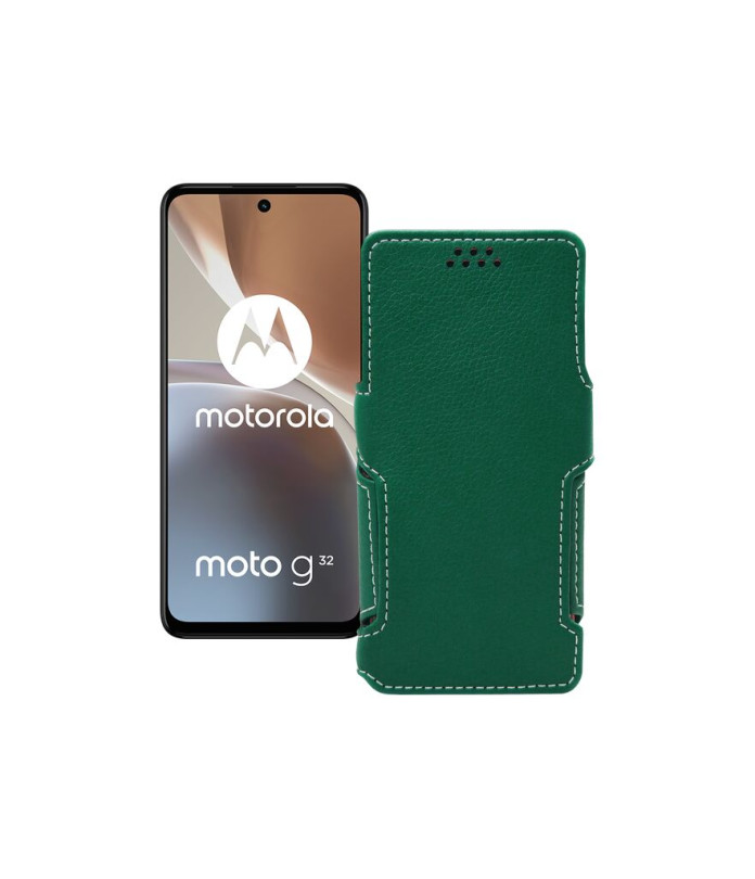 Чохол-книжка з екошкіри для телефону Motorola Moto G32