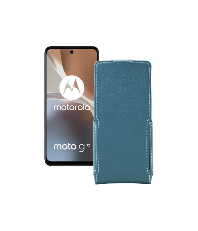 Чохол-флип з екошкіри для телефону Motorola Moto G32