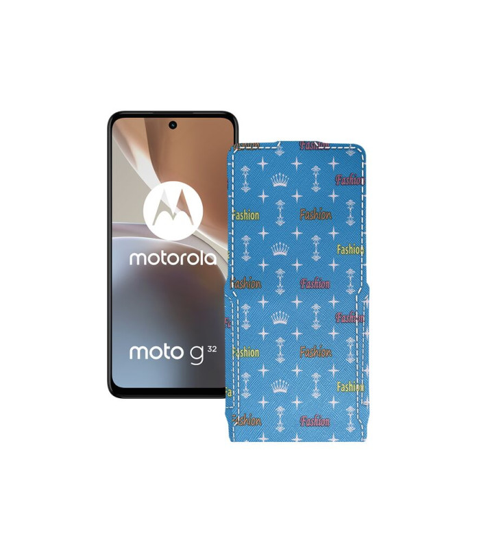 Чохол-флип з екошкіри для телефону Motorola Moto G32