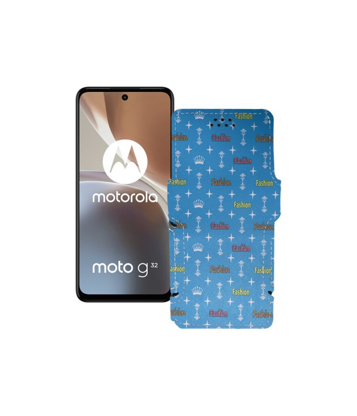 Чохол-книжка з екошкіри для телефону Motorola Moto G32