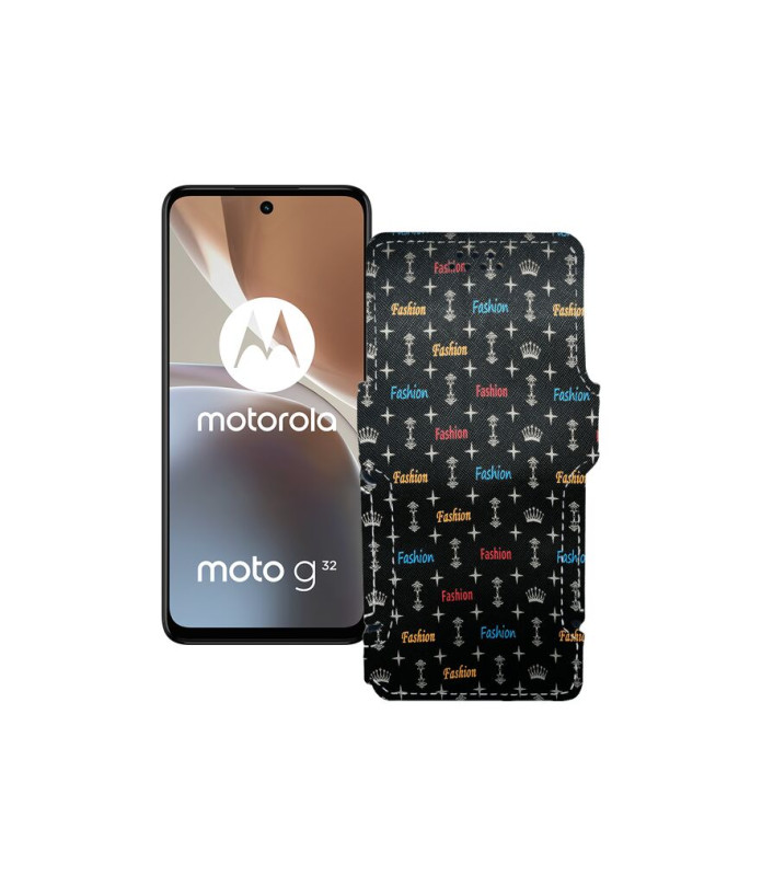 Чохол-книжка з екошкіри для телефону Motorola Moto G32