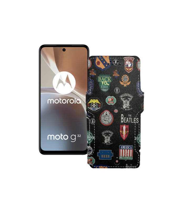 Чохол-книжка з екошкіри для телефону Motorola Moto G32