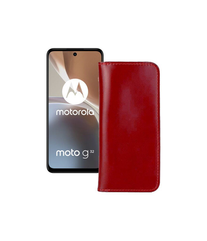 Портмоне з шкіри для телефону Motorola Moto G32