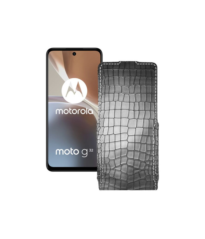 Чохол-флип з екошкіри для телефону Motorola Moto G32