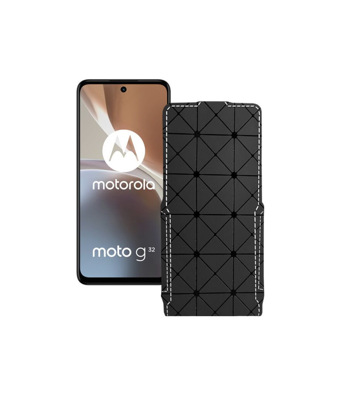 Чохол-флип з екошкіри для телефону Motorola Moto G32