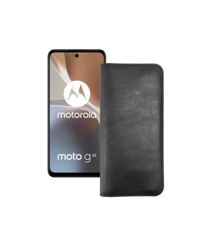 Портмоне з шкіри для телефону Motorola Moto G32