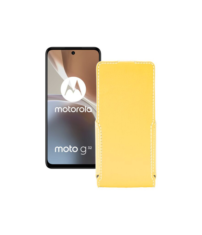 Чохол-флип з екошкіри для телефону Motorola Moto G32