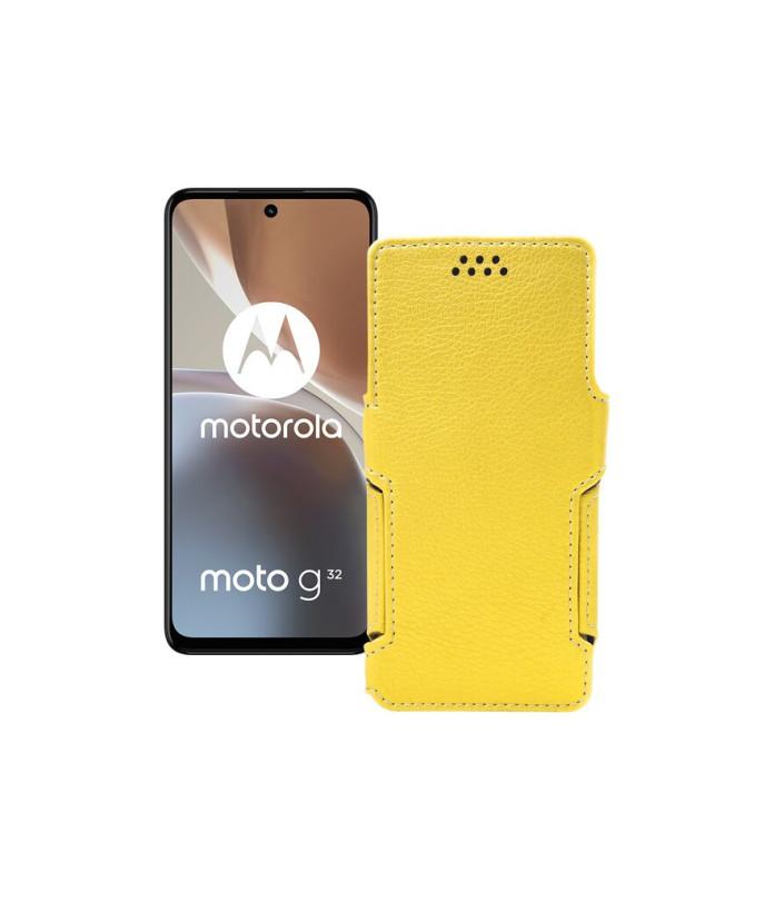 Чохол-книжка з екошкіри для телефону Motorola Moto G32