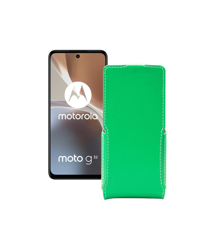 Чохол-флип з екошкіри для телефону Motorola Moto G32