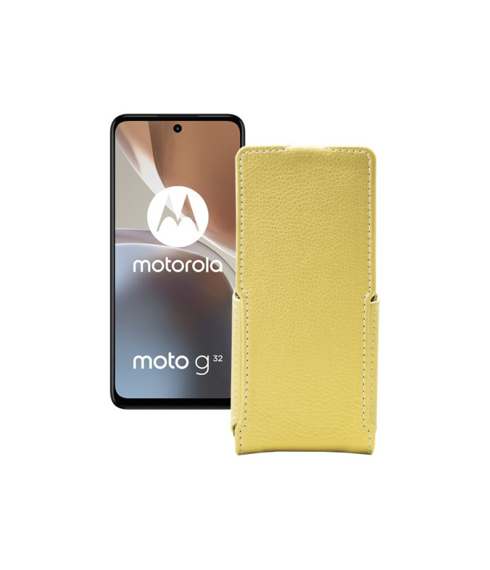 Чохол-флип з екошкіри для телефону Motorola Moto G32