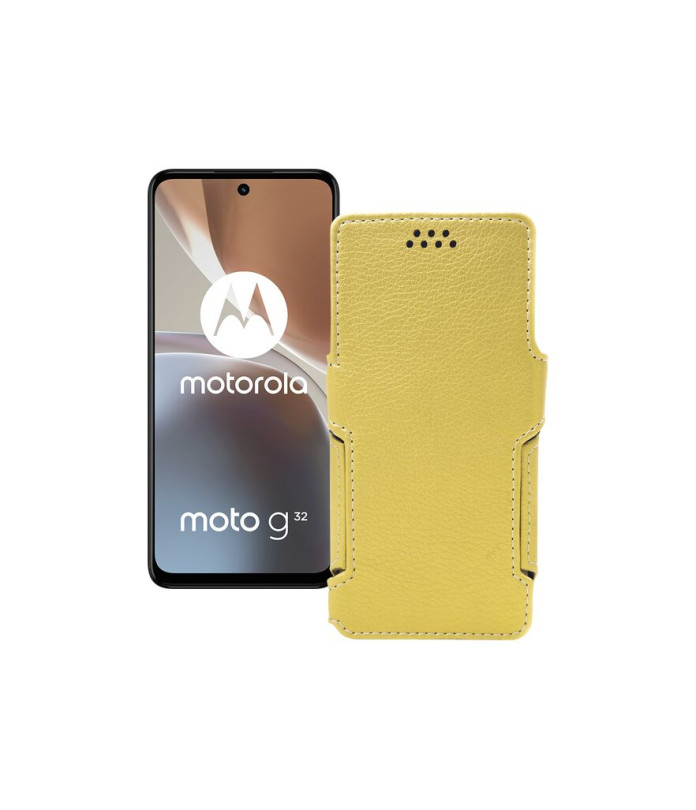 Чохол-книжка з екошкіри для телефону Motorola Moto G32