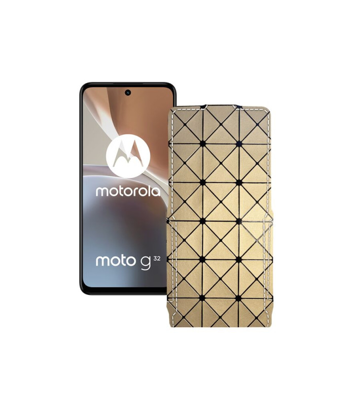 Чохол-флип з екошкіри для телефону Motorola Moto G32