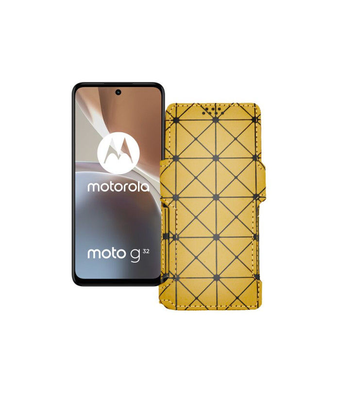 Чохол-книжка з екошкіри для телефону Motorola Moto G32