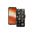 Чохол-книжка з екошкіри для телефону Oukitel WP55 Pro
