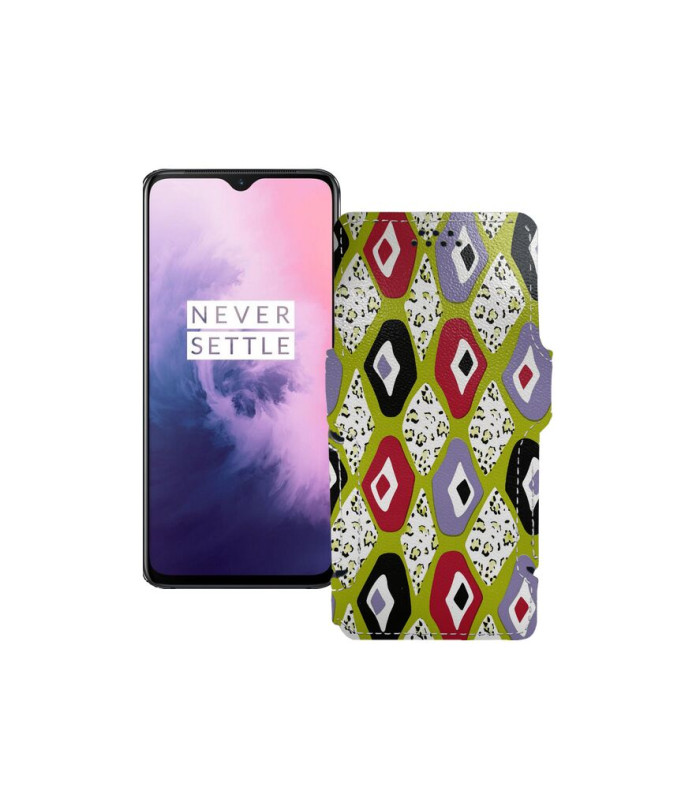 Чохол-книжка з екошкіри для телефону OnePlus 7