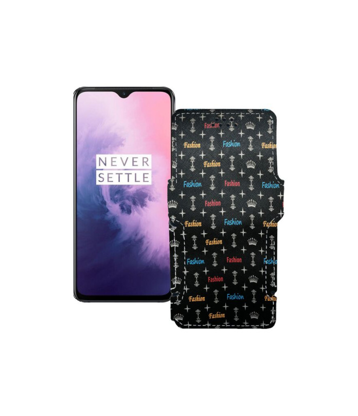 Чохол-книжка з екошкіри для телефону OnePlus 7