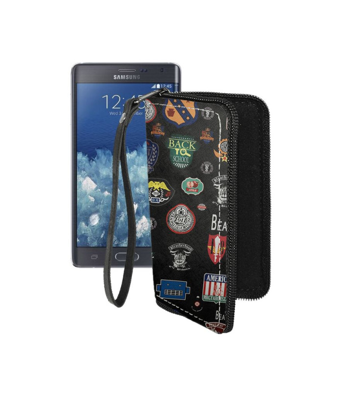 Чохол-гаманець з екошкіри для телефону Samsung Galaxy Note Edge (N915)