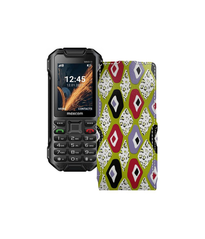 Чохол-флип з екошкіри для телефону Maxcom MM918