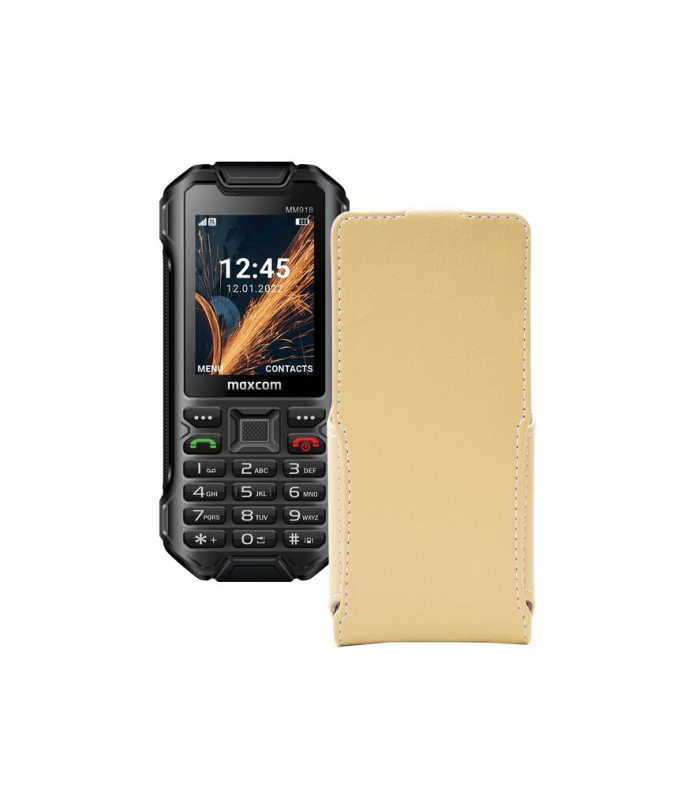 Чохол-флип з екошкіри для телефону Maxcom MM918
