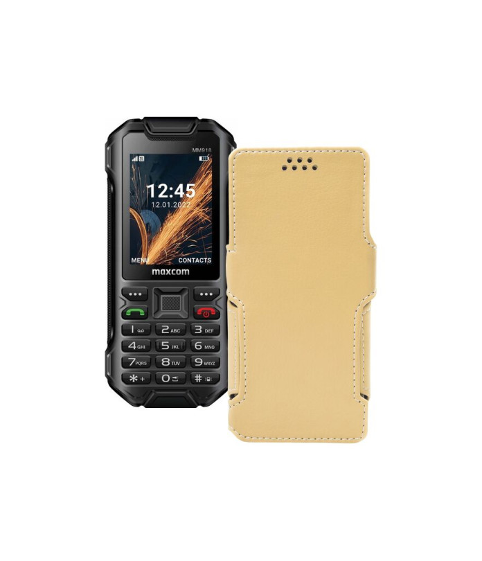 Чохол-книжка з екошкіри для телефону Maxcom MM918