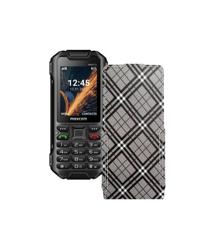 Чохол-флип з екошкіри для телефону Maxcom MM918