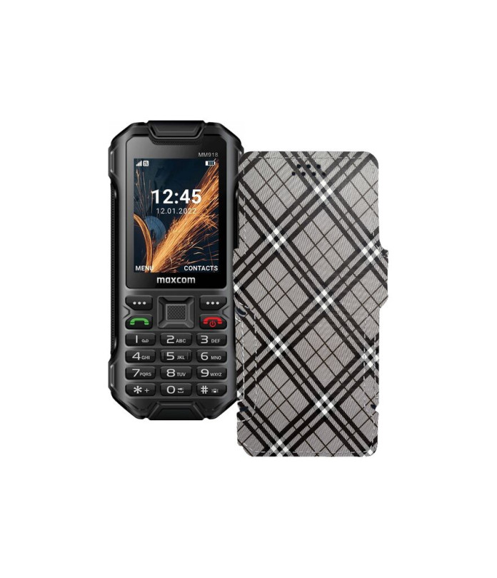 Чохол-книжка з екошкіри для телефону Maxcom MM918