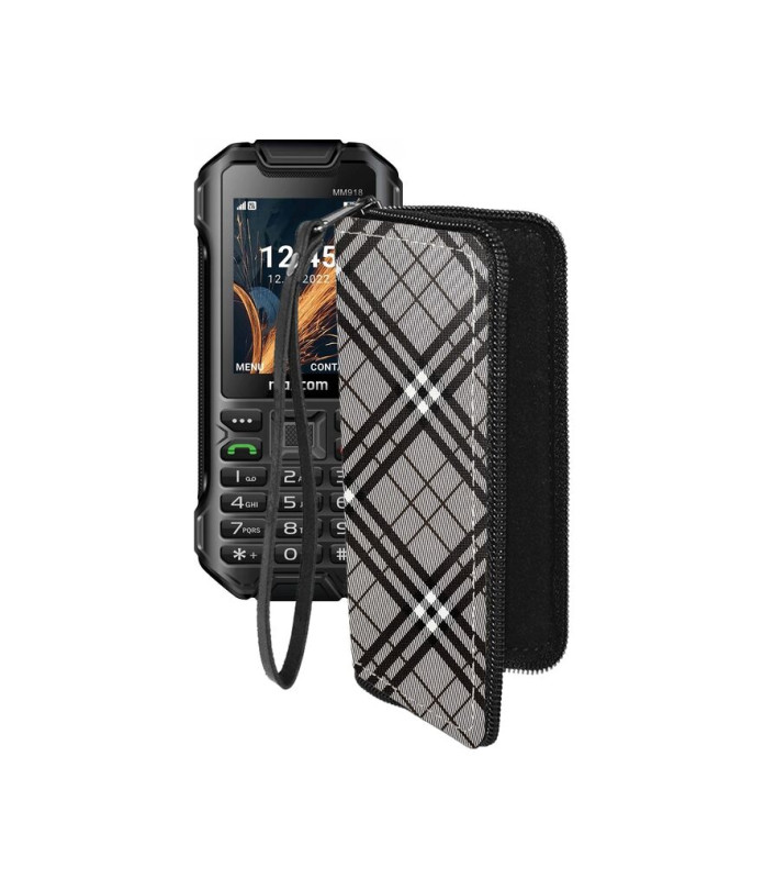 Чохол-гаманець з екошкіри для телефону Maxcom MM918