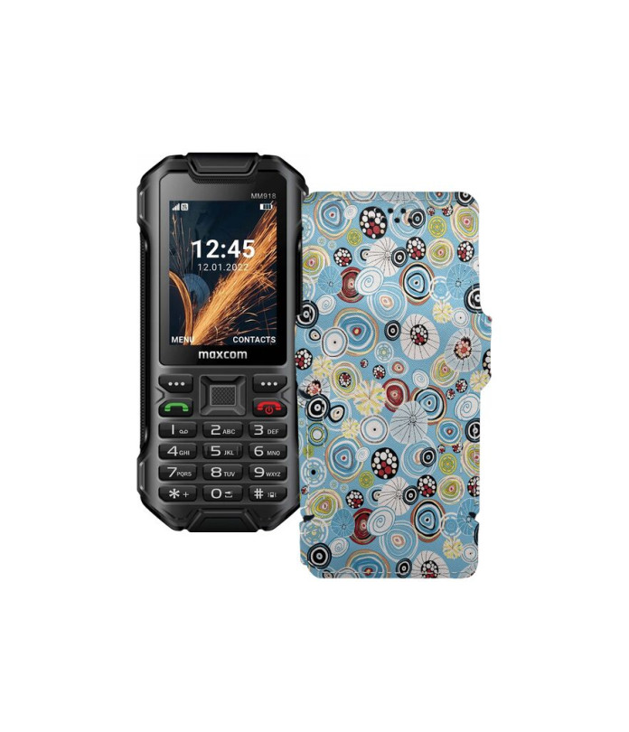 Чохол-книжка з екошкіри для телефону Maxcom MM918
