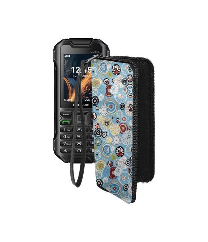 Чохол-гаманець з екошкіри для телефону Maxcom MM918