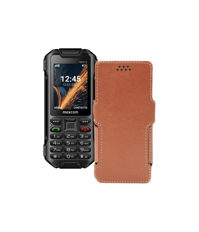 Чохол-книжка з екошкіри для телефону Maxcom MM918