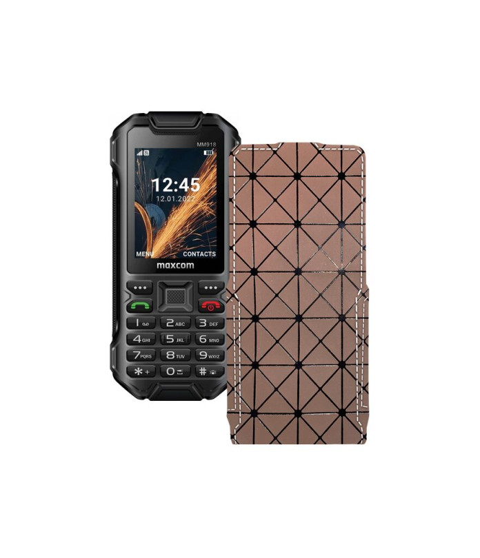 Чохол-флип з екошкіри для телефону Maxcom MM918