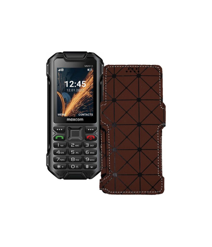 Чохол-книжка з екошкіри для телефону Maxcom MM918
