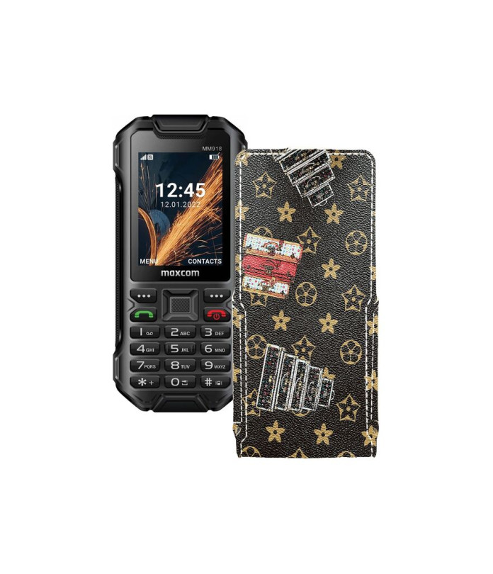 Чохол-флип з екошкіри для телефону Maxcom MM918