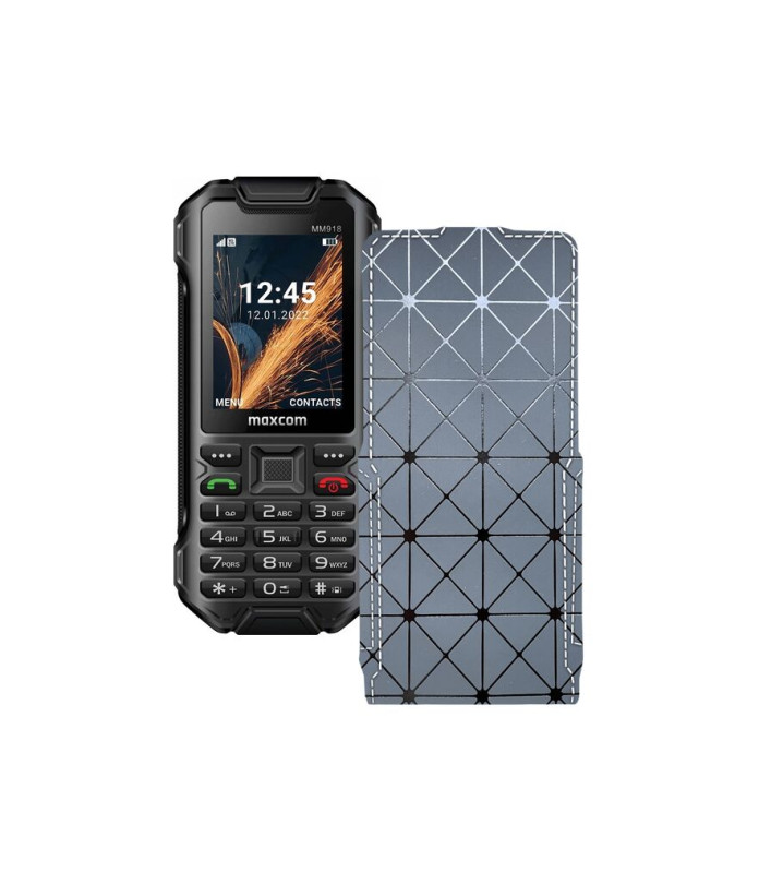 Чохол-флип з екошкіри для телефону Maxcom MM918