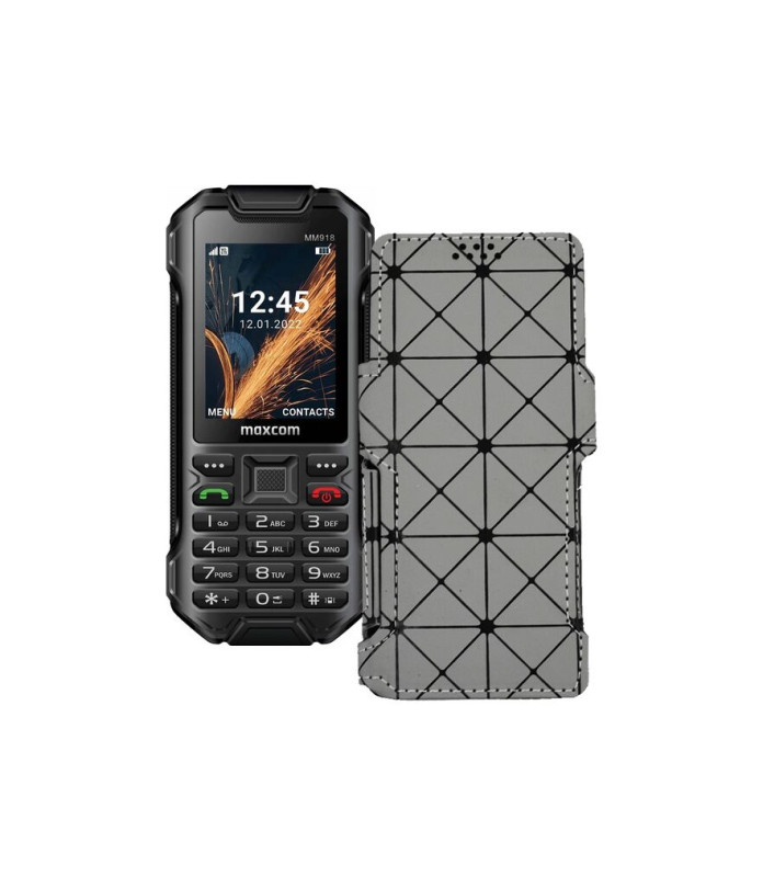 Чохол-книжка з екошкіри для телефону Maxcom MM918