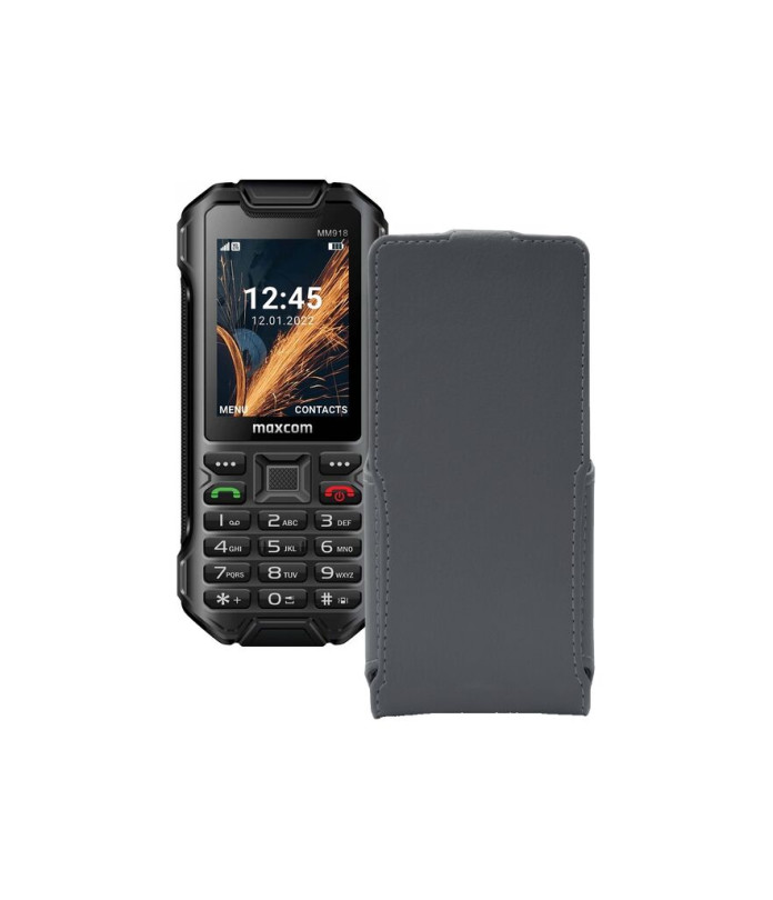 Чохол-флип з екошкіри для телефону Maxcom MM918