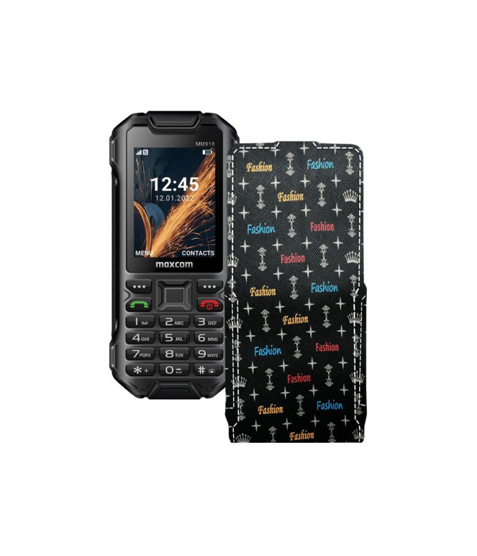 Чохол-флип з екошкіри для телефону Maxcom MM918